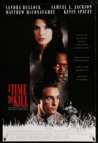 2f771 TIME TO KILL DS 1sh '96 Matthew McConaughey, Sandra Bullock, Samuel L. Jackson!