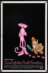 2f788 TRAIL OF THE PINK PANTHER advance 1sh '82 Peter Sellers, Blake Edwards, cool cartoon art!