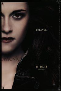 2f804 TWILIGHT SAGA: BREAKING DAWN - PART 2 teaser DS 1sh '12 Kristen Stewart as Bella Swan!