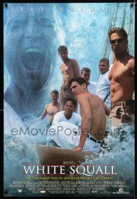 2f828 WHITE SQUALL DS 1sh '96 directed by Ridley Scott, barechested sailor Jeff Bridges!