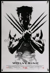 2f837 WOLVERINE revised style B advance DS 1sh '13 art of Hugh Jackman in title role by Galadjian!