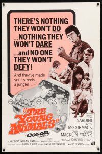 2f849 YOUNG ANIMALS 1sh '68 AIP bad teens, the wildest of the young ones!