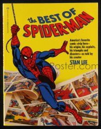 2g189 BEST OF SPIDER-MAN softcover book '86 America's favorite comic strip hero told by Stan Lee!