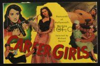 2g194 CAREER GIRLS: POSTCARDS OF HOLLYWOOD'S WORKING WOMEN softcover book '90 full-page color images