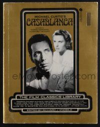 2g277 MICHAEL CURTIZ'S CASABLANCA U.S. softcover book '74 recreating the movie in images & words!