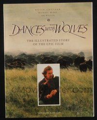 2g208 DANCES WITH WOLVES softcover book '90 the illustrated story of the epic Kevin Kostner film!
