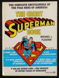 2g243 GREAT SUPERMAN BOOK softcover book '78 a complete encyclopedia to the folk hero of America!