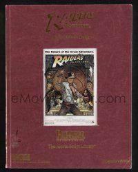 2g300 RAIDERS OF THE LOST ARK softcover book '95 the screenplay by Lawrence Kasdan w/color images!