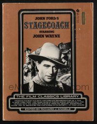 2g259 JOHN FORD'S STAGECOACH softcover book '75 recreating the movie in over 1,200 images & words!