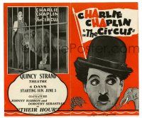 2g017 CIRCUS herald '28 Charlie Chaplin in cage with lion & more different images!