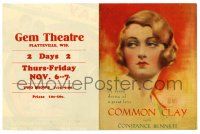 2g019 COMMON CLAY herald '30 wonderful color portrait of Constance Bennett by Hal Phyfe & more!