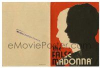 2g030 FALSE MADONNA herald '31 cool silhouette art of Kay Francis, deception was her business!