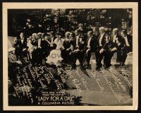 2g054 LADY FOR A DAY herald '33 Frank Capra, entire cast lined up w/drinks & facsimile signatures!