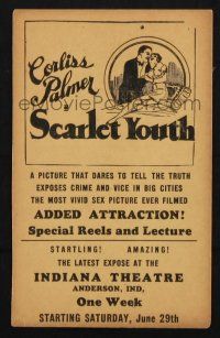 2g079 SCARLET YOUTH herald '28 the most vivid sex picture ever filmed that dares to tell the truth!