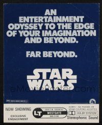 2g087 STAR WARS herald '77 an entertainment odyssey to the edge of your imagination & far beyond!