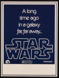 2g088 STAR WARS herald '77 George Lucas classic, a long time ago in a galaxy far far away!