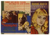 2g092 SVENGALI herald '31 great different images of John Barrymore & pretty Marian Marsh!