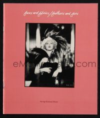 2g377 FACES & FABRIC FEATHERS & FURS souvenir program book '82 International Museum of Photography