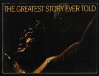 2g399 GREATEST STORY EVER TOLD souvenir program book '65 George Stevens, Max von Sydow as Jesus!