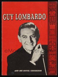 2g401 GUY LOMBARDO music concert tour souvenir program book '50s and His Royal Canadians!
