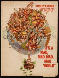 2g415 IT'S A MAD, MAD, MAD, MAD WORLD souvenir program book '64 great art by Jack Davis!