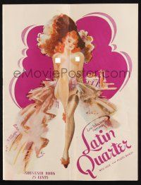 2g418 LATIN QUARTER souvenir program book '30s at the famous NYC nightclub, sexy showgirls!