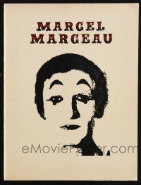 2g430 MARCEL MARCEAU stage play souvenir program book '76 cool images of most famous pantomime!