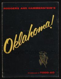 2g446 OKLAHOMA souvenir program book '56 Gordon MacRae, Shirley Jones, Rodgers & Hammerstein!