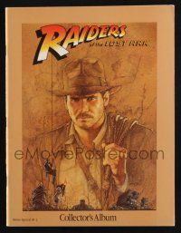 2g451 RAIDERS OF THE LOST ARK Canadian program book '81 great images of Harrison Ford + Amsel art!