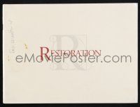 2g453 RESTORATION souvenir program book '95 Meg Ryan, Robert Downey Jr., temptation has its price!