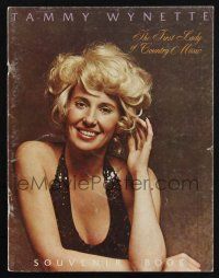 2g474 TAMMY WYNETTE music concert tour souvenir program book '78 The First Lady of Country Music!