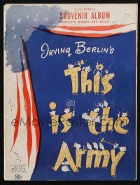 2g478 THIS IS THE ARMY souvenir program book '43 with Irving Berlin sheet music all top songs!