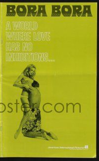 2g515 BORA BORA pressbook '70 a South Seas world where love has no inhibitions!