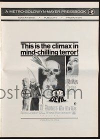 2g548 EYE OF THE DEVIL pressbook '67 Deborah Kerr, David Niven, Sharon Tate, mind-chilling terror!