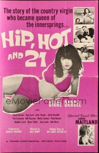 2g565 HIP, HOT & 21 pressbook '67 sexy Lorna Maitland, country queen to queen of the innersprings!