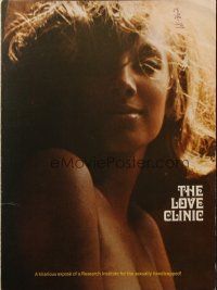 2g590 LOVE CLINIC pressbook '71 a hilarious expose of an institute for the sexually handicapped!