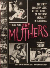 2g611 MUTHERS pressbook '68 the first close-up look at the result of new morality in suburbia!