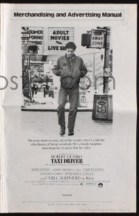 2g675 TAXI DRIVER pressbook '76 Robert De Niro, directed by Martin Scorsese!