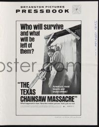 2g677 TEXAS CHAINSAW MASSACRE pressbook '74 Tobe Hooper cult classic slasher horror!