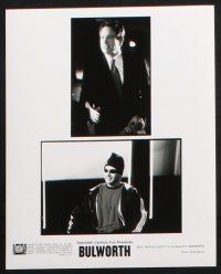 2g804 BULWORTH presskit w/ 10 stills '98 directed by Warren Beatty, cool political artwork!