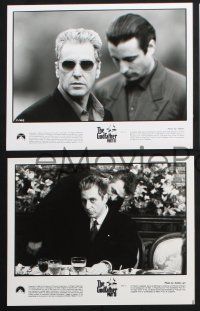 2g829 GODFATHER PART III presskit w/ 9 stills '90 Al Pacino, Andy Garcia, Francis Ford Coppola