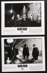 2g787 HARD RAIN presskit w/ 11 stills '98 Morgan Freeman, Christian Slater runs for his life!
