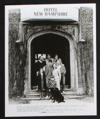 2g848 HOTEL NEW HAMPSHIRE presskit w/ 8 stills '84 Jodie Foster, Beau Bridges, Rob Lowe, Kinski!