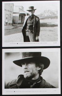2g754 PALE RIDER presskit w/ 14 stills '85 great images of tough cowboy Clint Eastwood!