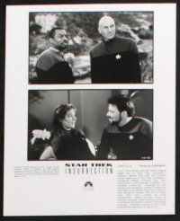 2g949 STAR TREK: INSURRECTION presskit w/ 5 stills '98 Stewart as Captain Jean-Luc Picard, Frakes!