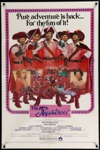 2h012 5th MUSKETEER 1sh '79 great art of Sylvia Kristel, Lloyd Bridges & others by C.W. Taylor!