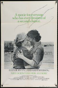 2h028 ALICE DOESN'T LIVE HERE ANYMORE 1sh '75 Martin Scorsese, Ellen Burstyn, Kris Kristofferson!