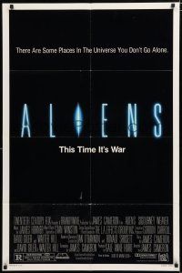 2h031 ALIENS 1sh '86 James Cameron, Signourney Weaver as Ripley, this time it's war!