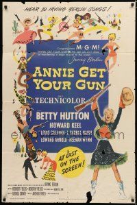 2h047 ANNIE GET YOUR GUN 1sh '50 Betty Hutton as the greatest sharpshooter, Howard Keel!