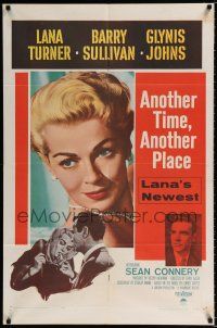 2h048 ANOTHER TIME ANOTHER PLACE 1sh '58 sexy Lana Turner has an affair with young Sean Connery!